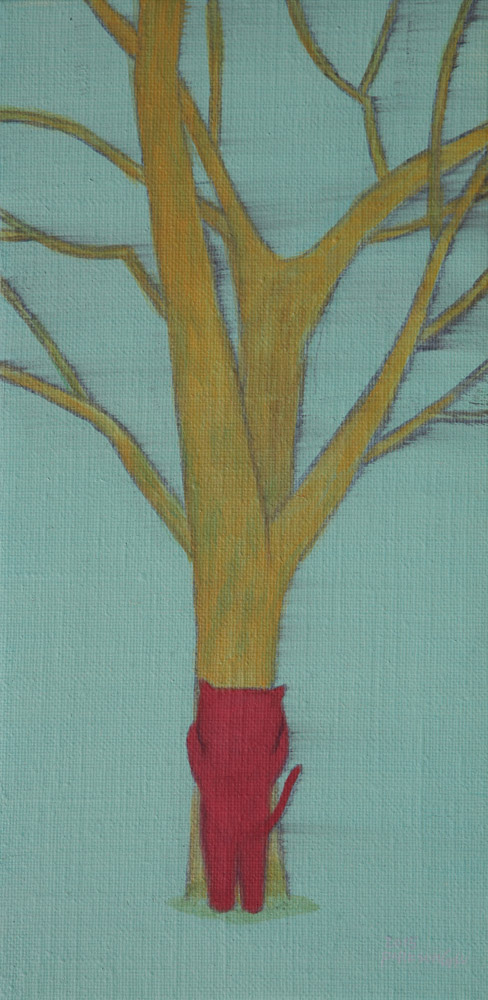 내가 좋아하는 노란나무.  30X15   oil on canvas   2015.JPG